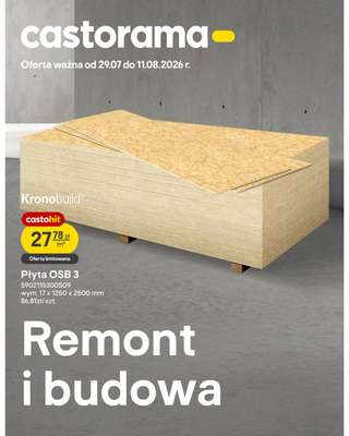 Castorama - gazetka promocyjna Remont i budowa od środy 29.07 do wtorku 11.08