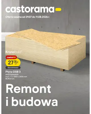 Castorama - gazetka promocyjna Remont i budowa od środy 29.07 do wtorku 11.08