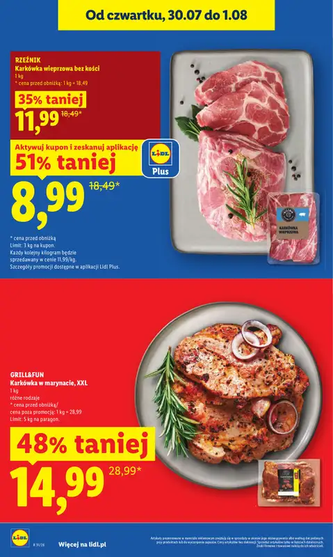 Lidl - gazetka promocyjna Oferta od czwartku od czwartku 30.07 do soboty 01.08 - strona 12