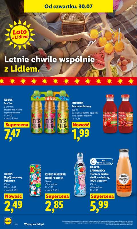 Lidl - gazetka promocyjna Oferta od czwartku od czwartku 30.07 do soboty 01.08 - strona 76