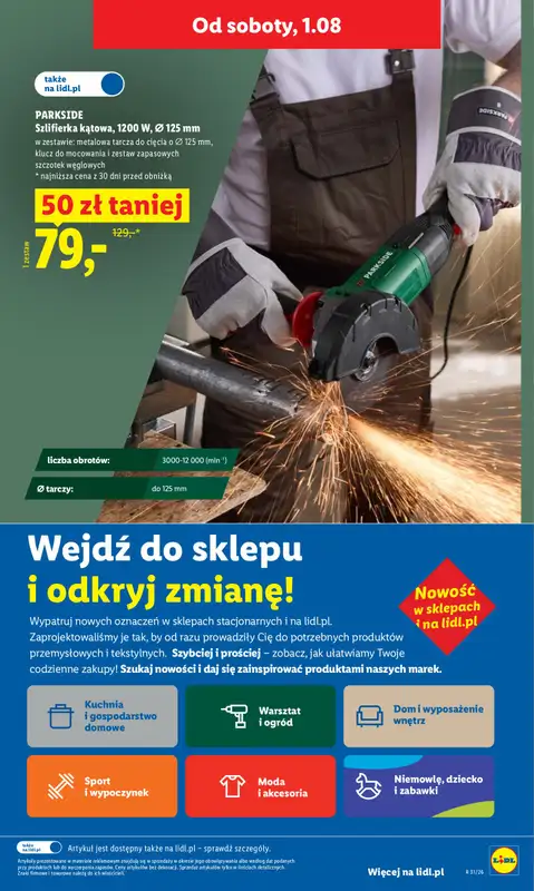Lidl - gazetka promocyjna Oferta od czwartku od czwartku 30.07 do soboty 01.08 - strona 43