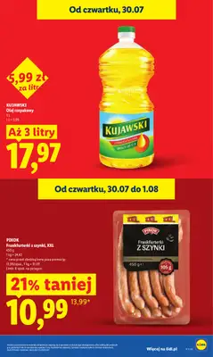 Lidl - gazetka promocyjna Oferta od czwartku od czwartku 30.07 do soboty 01.08 - strona 15