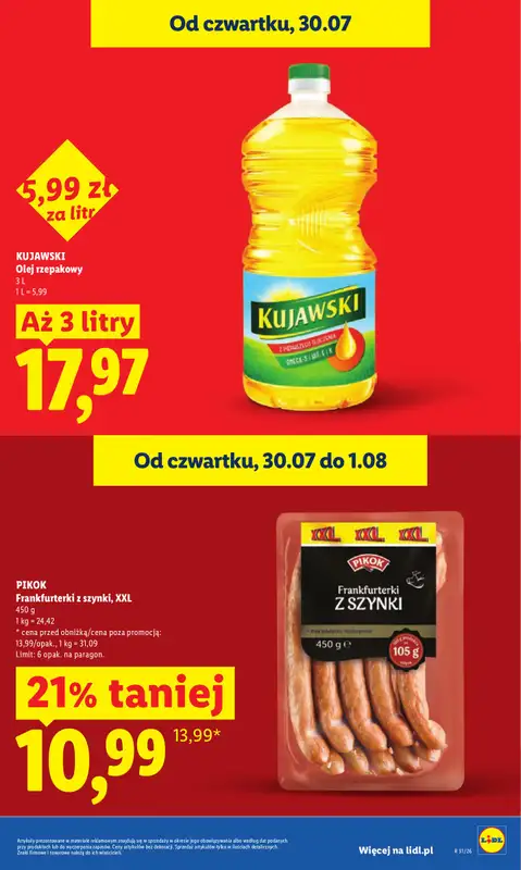 Lidl - gazetka promocyjna Oferta od czwartku od czwartku 30.07 do soboty 01.08 - strona 15