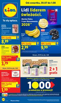 Lidl - gazetka promocyjna Oferta od czwartku od czwartku 30.07 do soboty 01.08
