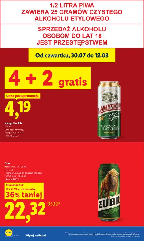 Lidl - gazetka promocyjna Oferta od czwartku od czwartku 30.07 do soboty 01.08 - strona 28
