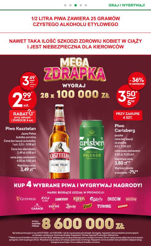 Żabka - gazetka promocyjna Gazetka od środy 29.07 do wtorku 11.08 - strona 16
