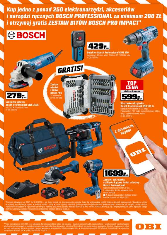 OBI - gazetka promocyjna Gazetka od środy 29.07 do wtorku 18.08 - strona 9