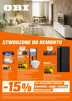 OBI - gazetka promocyjna Gazetka od środy 29.07 do wtorku 18.08