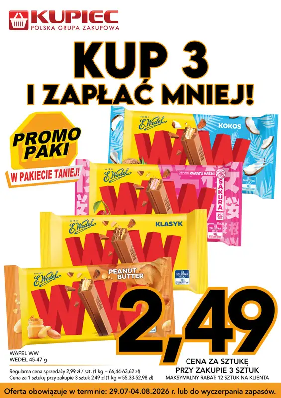 Kupiec - gazetka promocyjna Promopaki od środy 29.07 do wtorku 04.08 - strona 13