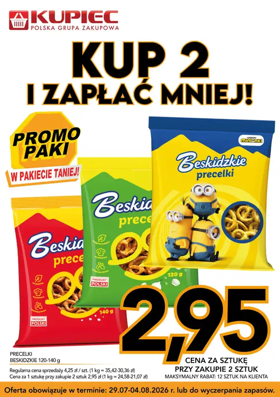Kupiec - gazetka promocyjna Promopaki od środy 29.07 do wtorku 04.08 - strona 2