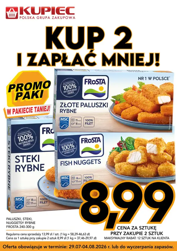 Kupiec - gazetka promocyjna Promopaki od środy 29.07 do wtorku 04.08 - strona 7