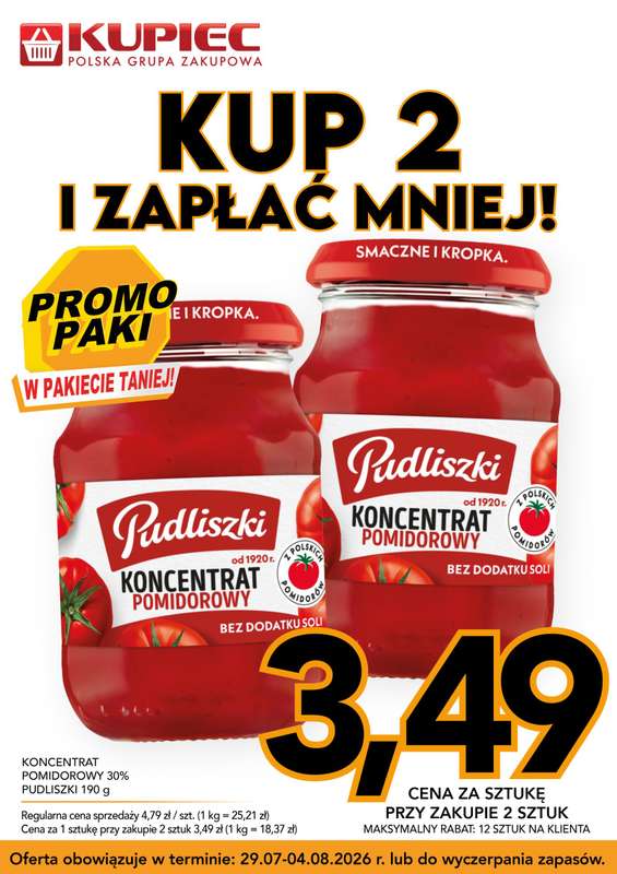 Kupiec - gazetka promocyjna Promopaki od środy 29.07 do wtorku 04.08 - strona 12