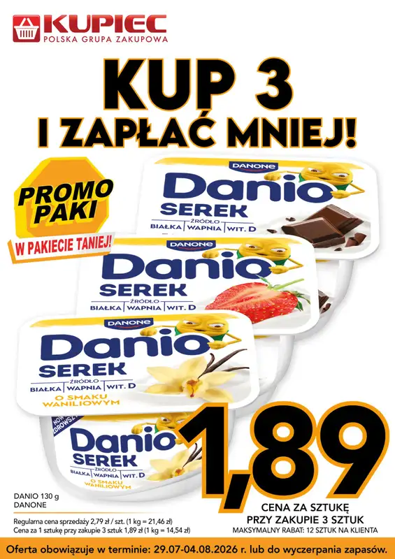 Kupiec - gazetka promocyjna Promopaki od środy 29.07 do wtorku 04.08 - strona 4