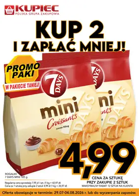 Kupiec - gazetka promocyjna Promopaki od środy 29.07 do wtorku 04.08