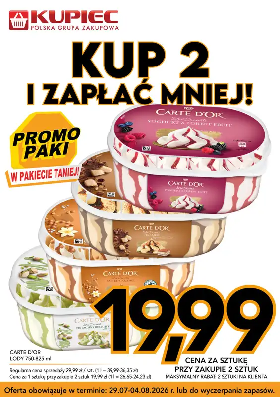 Kupiec - gazetka promocyjna Promopaki od środy 29.07 do wtorku 04.08 - strona 3