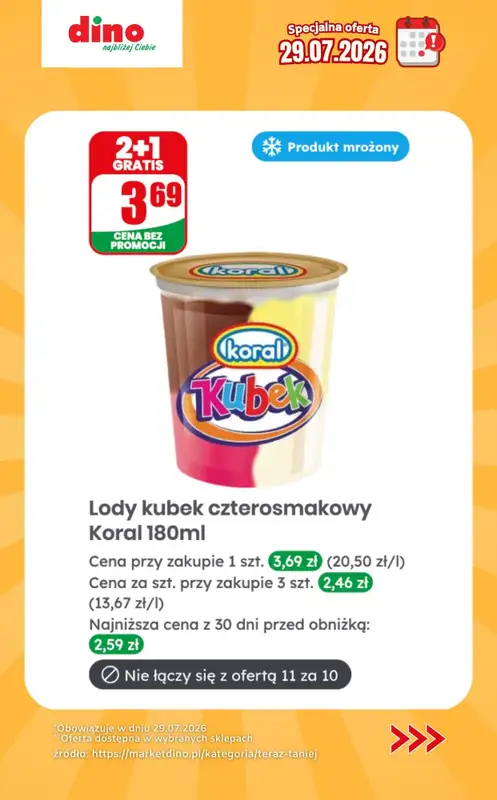 Dino - gazetka promocyjna Specjalna oferta na 29.07.2026 - promocje spoza gazetki   - strona 3