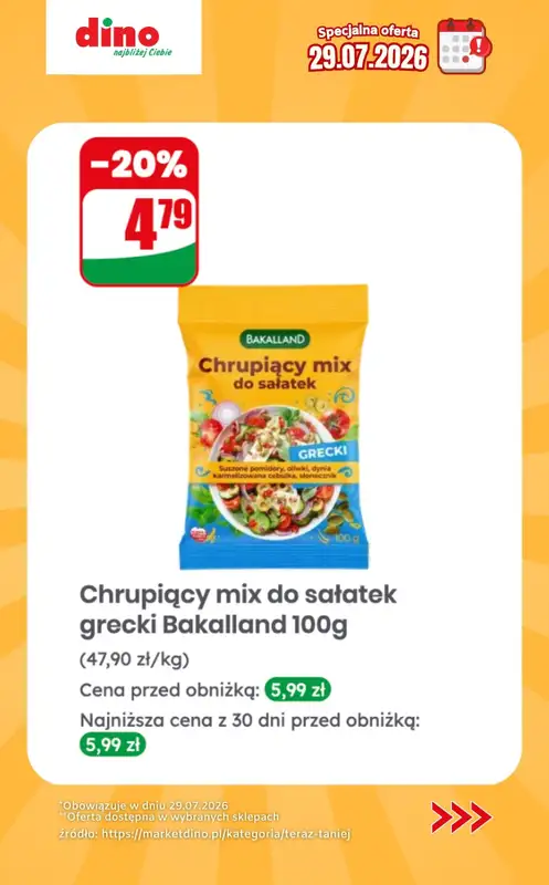Dino - gazetka promocyjna Specjalna oferta na 29.07.2026 - promocje spoza gazetki od środy 29.07 do środy 29.07 - strona 9
