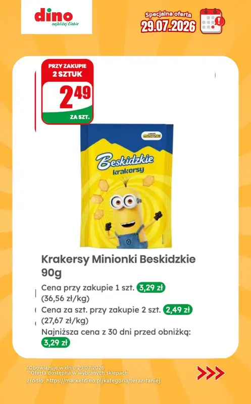 Dino - gazetka promocyjna Specjalna oferta na 29.07.2026 - promocje spoza gazetki od środy 29.07 do środy 29.07 - strona 10
