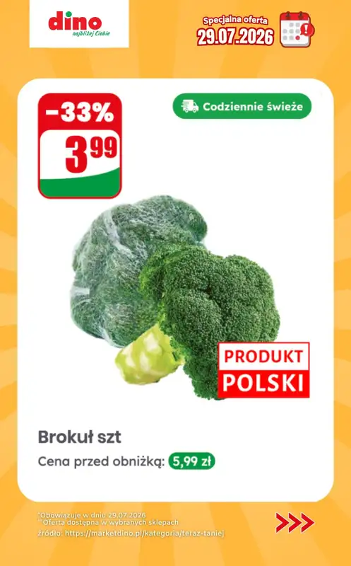 Dino - gazetka promocyjna Specjalna oferta na 29.07.2026 - promocje spoza gazetki od środy 29.07 do środy 29.07 - strona 6