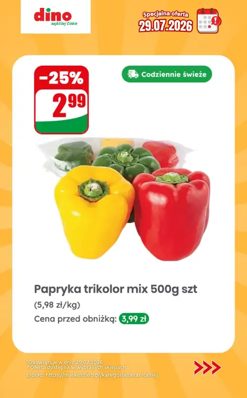 Dino - gazetka promocyjna Specjalna oferta na 29.07.2026 - promocje spoza gazetki od środy 29.07 do środy 29.07 - strona 7