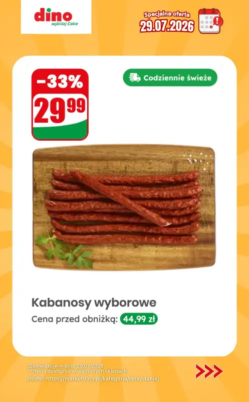 Dino - gazetka promocyjna Specjalna oferta na 29.07.2026 - promocje spoza gazetki   - strona 2