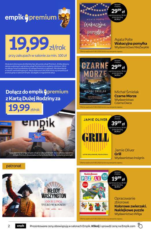 Empik - gazetka promocyjna Tom kultury: książki od środy 29.07 do wtorku 11.08 - strona 2
