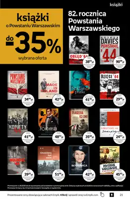 Empik - gazetka promocyjna Tom kultury: książki od środy 29.07 do wtorku 11.08 - strona 21