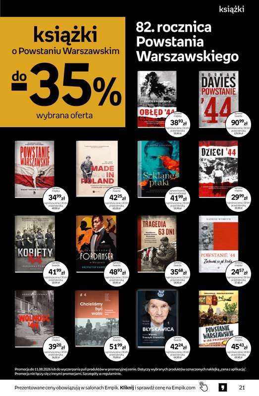 Empik - gazetka promocyjna Tom kultury: książki od środy 29.07 do wtorku 11.08 - strona 21