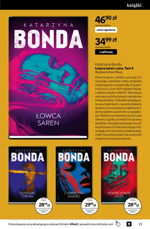 Empik - gazetka promocyjna Tom kultury: książki od środy 29.07 do wtorku 11.08 - strona 13