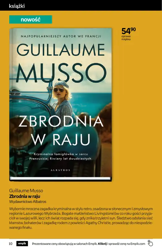 Empik - gazetka promocyjna Tom kultury: książki od środy 29.07 do wtorku 11.08 - strona 10