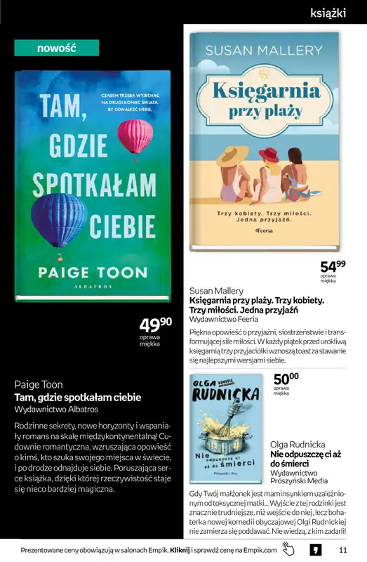 Empik - gazetka promocyjna Tom kultury: książki od środy 29.07 do wtorku 11.08 - strona 11
