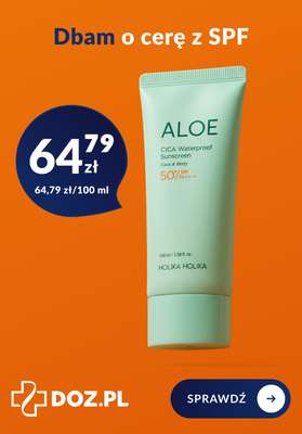 DOZ.PL - gazetka promocyjna Holika Holika Aloe - Dbam o cerę z SPF od środy 29.07 do poniedziałku 17.08