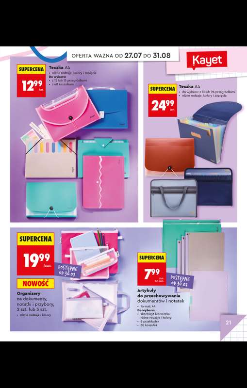 Biedronka - gazetka promocyjna Do Mojej szkoły idę od poniedziałku 20.07 do poniedziałku 31.08 - strona 23