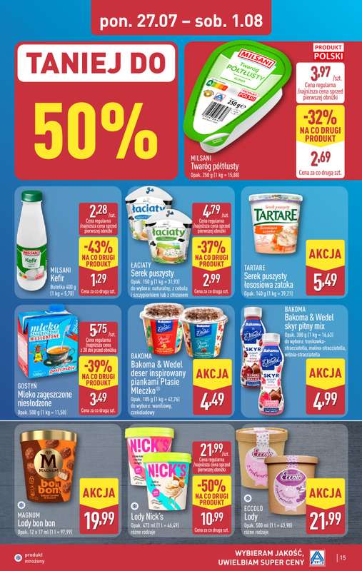 Aldi - gazetka promocyjna Pełny katalog! od poniedziałku 27.07 do soboty 01.08 - strona 15