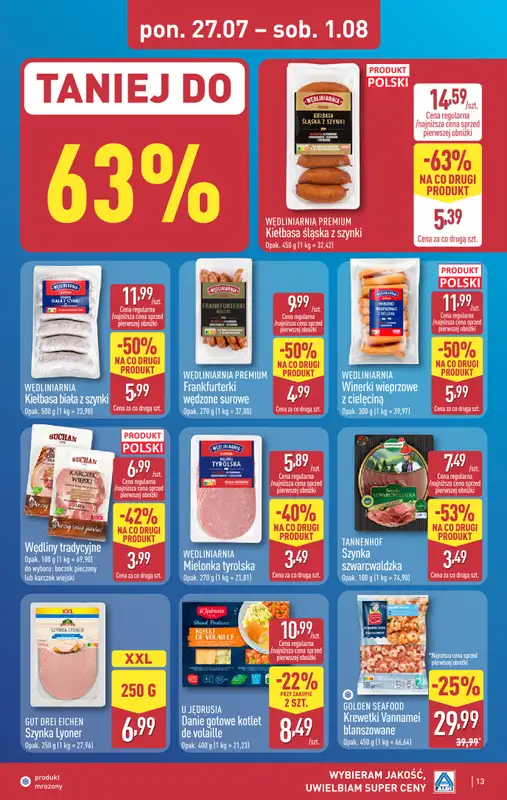Aldi - gazetka promocyjna Pełny katalog! od poniedziałku 27.07 do soboty 01.08 - strona 13