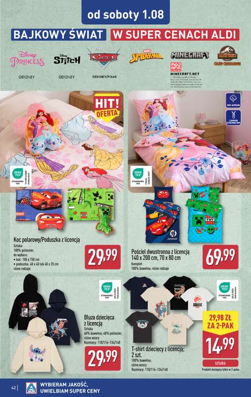 Aldi - gazetka promocyjna Pełny katalog! od poniedziałku 27.07 do soboty 01.08 - strona 42