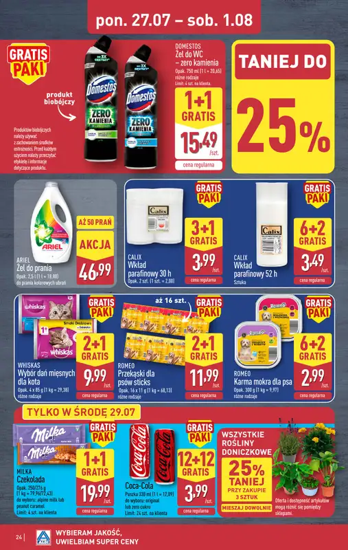 Aldi - gazetka promocyjna Pełny katalog! od poniedziałku 27.07 do soboty 01.08 - strona 24