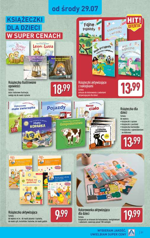 Aldi - gazetka promocyjna Pełny katalog! od poniedziałku 27.07 do soboty 01.08 - strona 31