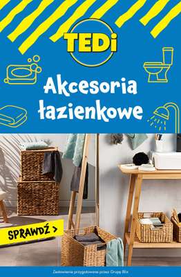 Tedi - gazetka promocyjna Akcesoria łazienkowe od środy 29.07 