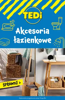 Tedi - gazetka promocyjna Akcesoria łazienkowe od środy 29.07 