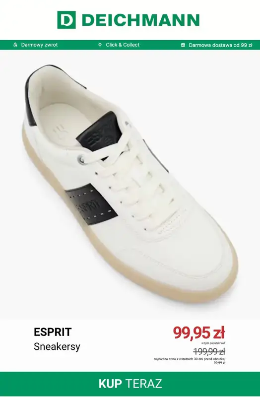 Deichmann - gazetka promocyjna Sneakersy o niskim profilu od środy 29.07  - strona 5