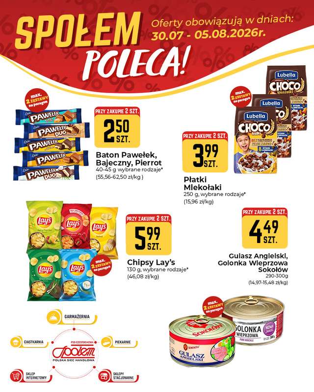 Społem Częstochowa - gazetka promocyjna Społem poleca! od czwartku 30.07 do środy 05.08 - strona 3