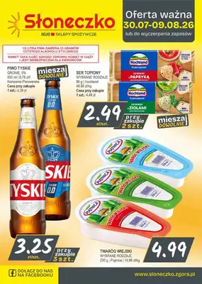 Słoneczko - gazetka promocyjna Gazetka od czwartku 30.07 do niedzieli 09.08