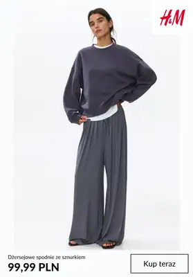 H&M - gazetka promocyjna Spodnie damskie WIDE LEG od środy 29.07  - strona 9