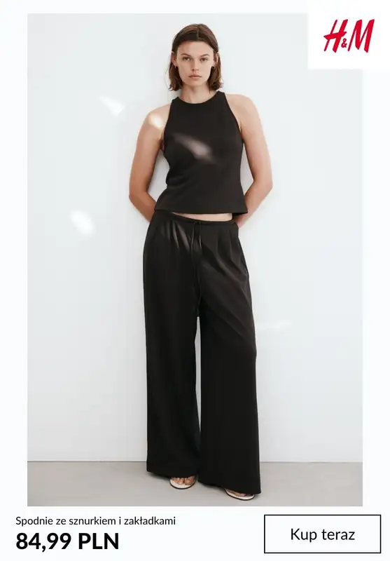 H&M - gazetka promocyjna Spodnie damskie WIDE LEG od środy 29.07  - strona 2