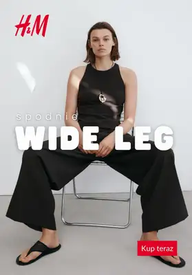 H&M - gazetka promocyjna Spodnie damskie WIDE LEG od środy 29.07 