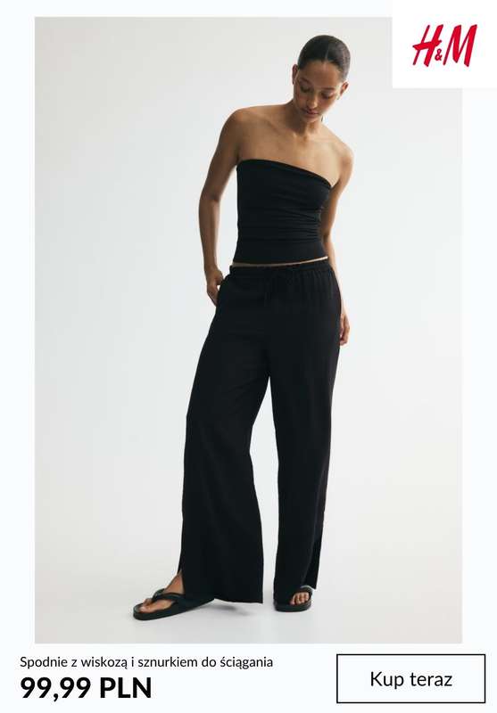 H&M - gazetka promocyjna Spodnie damskie WIDE LEG od środy 29.07  - strona 10