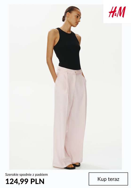 H&M - gazetka promocyjna Spodnie damskie WIDE LEG od środy 29.07  - strona 4