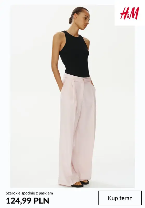 H&M - gazetka promocyjna Spodnie damskie WIDE LEG od środy 29.07  - strona 4