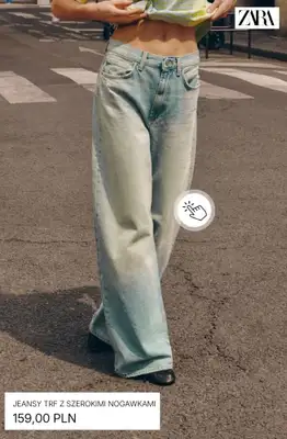Zara - gazetka promocyjna Jeansy z szerokimi nogawkami od środy 29.07  - strona 8